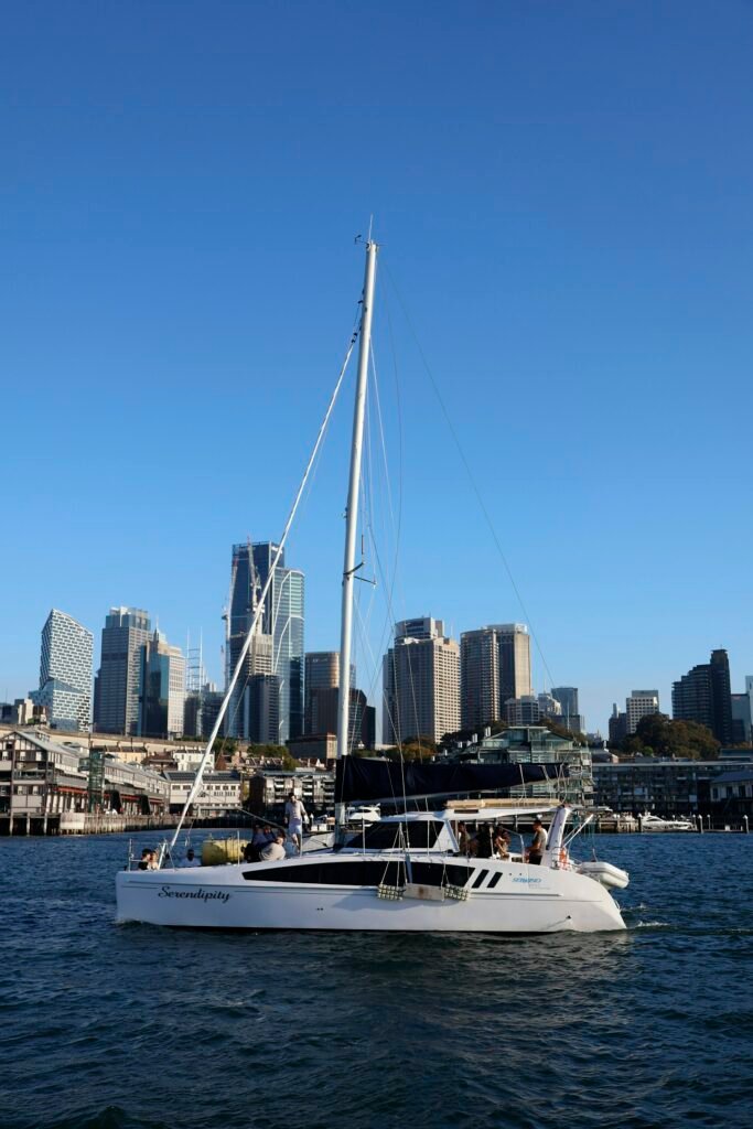 Catamaran on Sydney Harbour