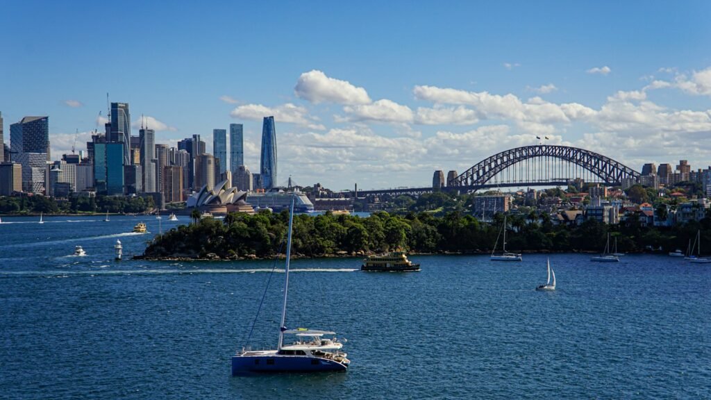 Sailboats on Sydney Harbour